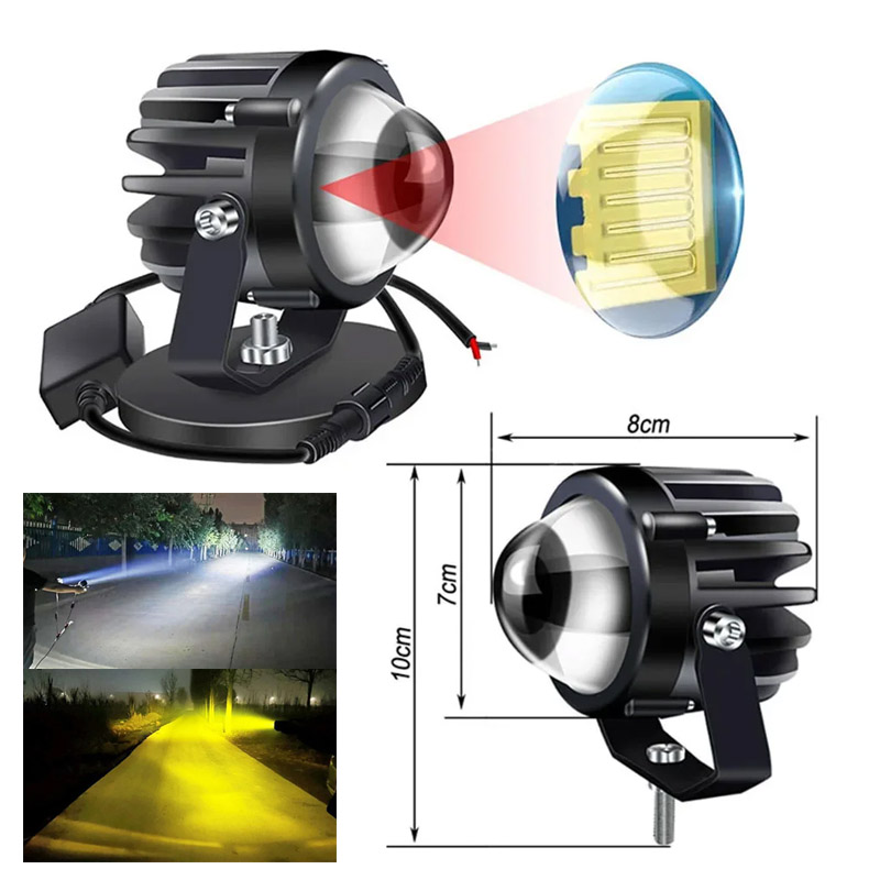 Headlight Aiming Tool - Lámpara Led para motocicleta, proyector de