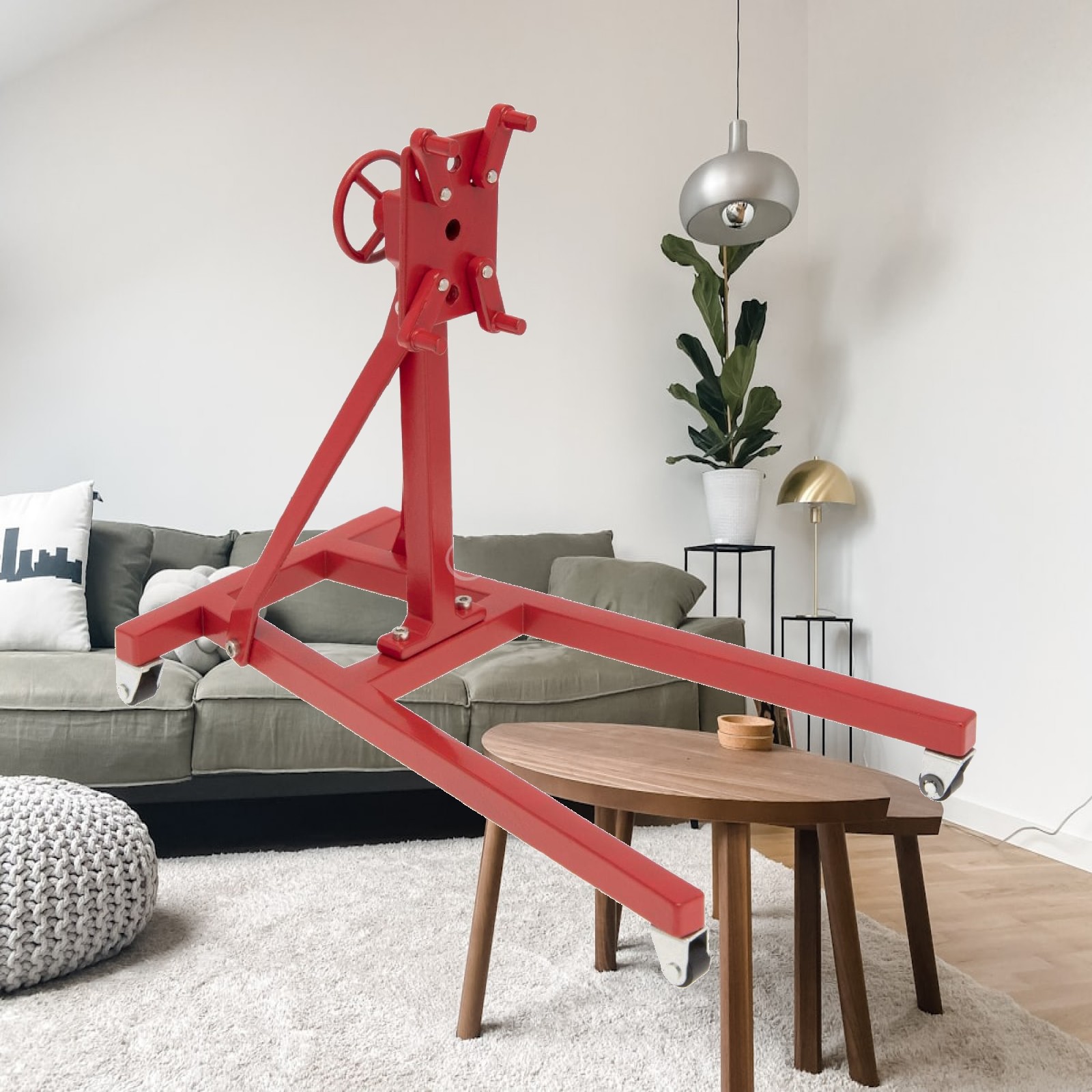 Engine Hoist Crane - Grúa de metal modelo motorizada con