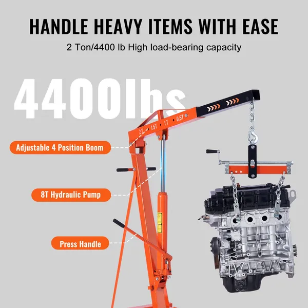 Polipasto de motor hidráulico  - Engine Hoist Crane reseña y precio