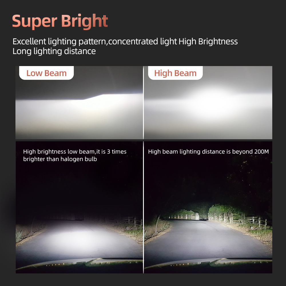 4 Uds LED 9005 faro de coche 1 - Headlight Aiming Tool reseña y precio