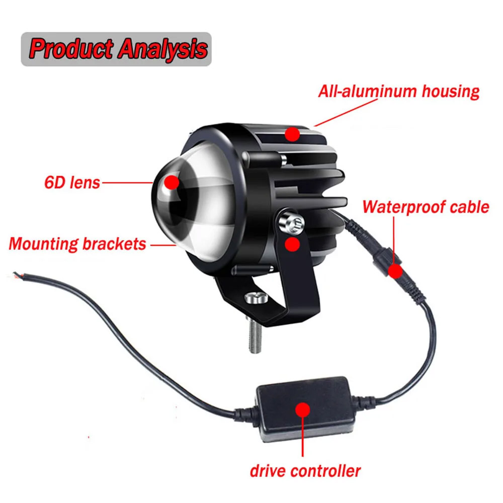 Lámpara Led para motocicleta,  - Headlight Aiming Tool reseña y precio
