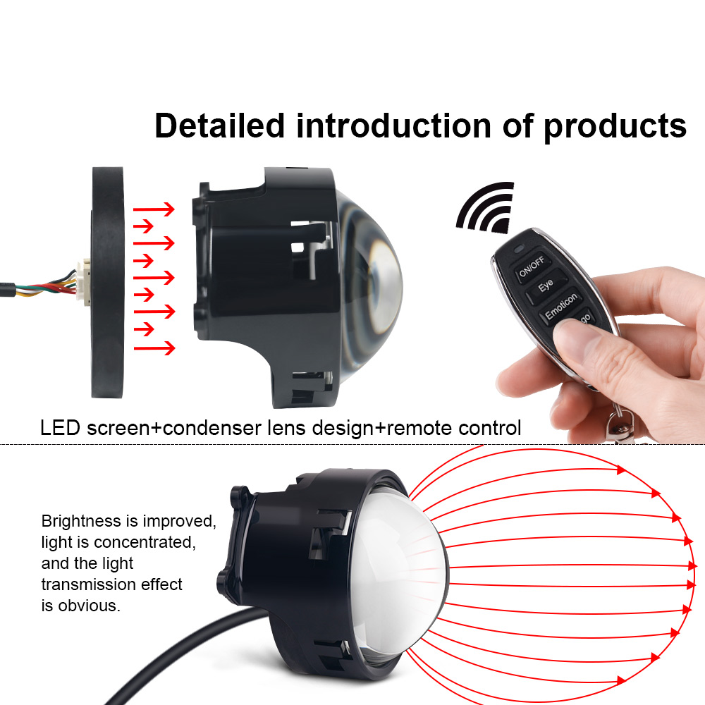 Luces LED dinámicas de ojo de  - Headlight Aiming Tool reseña y precio
